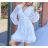 Sommerkleid Langarm geblümte Damen (UNI S / L) ITALIAN FASHION IMK20150