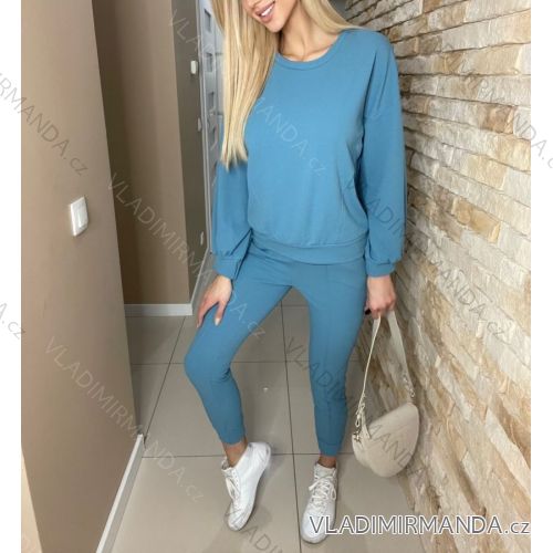 Set lange Jogginghosen und langärmliges Sweatshirt für Frauen (UNI S / L) TURKISH FASHION IMK20148