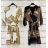 Sommerkleid Langarm geblümte Damen (UNI S / L) ITALIAN FASHION IMK20150