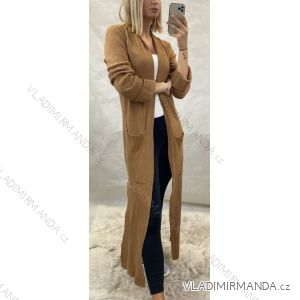 Strickjacke gestrickte lange Ärmel Damen (uni sl) ITALIENISCHE Mode IMM20204