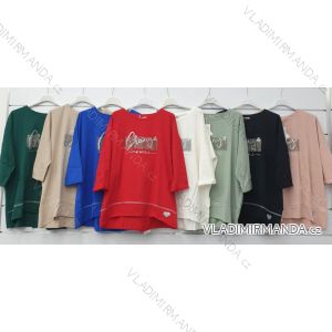 Kleid mit 3/4 Ärmeltasche für Damen (uni sl) ITALIAN Fashion IM3181746