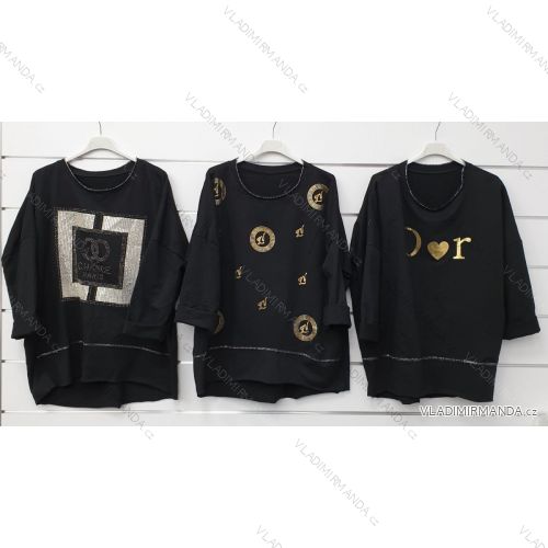 Kleid mit 3/4 Ärmeltasche für Damen (uni sl) ITALIAN Fashion IM3181746