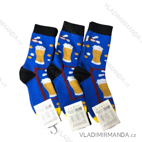 Socken klassisches Lichtbild Bier / Wein Motiv (35 / 39-39 / 43) ECC-2003