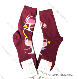Socken klassisches Lichtbild Bier / Wein Motiv (35 / 39-39 / 43) ECC-2003