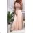 Ärmelloses Abendkleid mit langer Spitze (uni s-m) ITALIAN FASHION IM919902