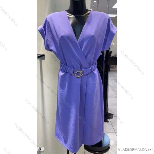 Kleid kurzärmlige Frauen (uni s-m) ITALIAN FASHION IM920300
