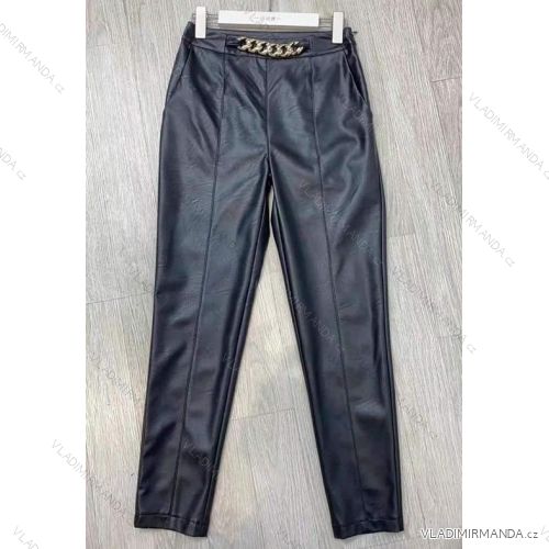 Elegante Kunstlederhose lange Damen (UNI S-M) ITALIAN FASHION IMM20130