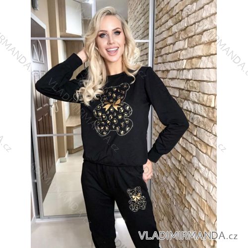 Set lange Jogginghosen und langärmliges Sweatshirt für Frauen (UNI S / L) TURKISH FASHION IMK20148