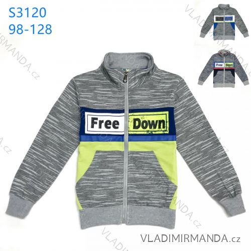 KUGO M8028 - Sweatshirt mit Reißverschluss (98-128)