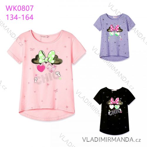 Kurzarm-T-Shirt für Mädchen (134-164) KUGO KT9869