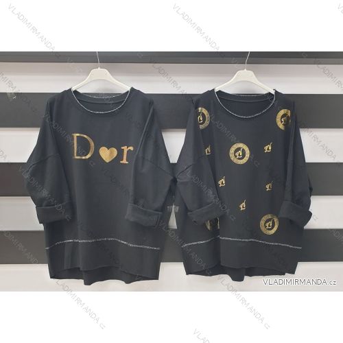 T-Shirt Kurzarm Damen (uni xl / 2xl) ITALIAN FASHION IM720038