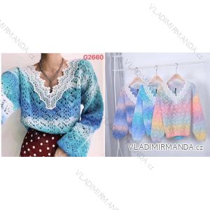 Damen-Langarmpullover (uni L / XL) ITALIAN MODA IM7191009