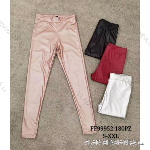 Lange Leggings DAMENLEDER (UNI S-M) ITALIENISCHE MODE IMM20FD3063