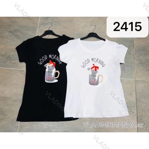T-Shirt Kurzarm Frauen (UNI S-M) ITALIENISCHE MODE IMM20330