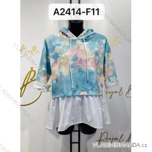 Tunika alle Bluse Langarm Frauen (uni m / l) ITALIAN FASHION IM920042