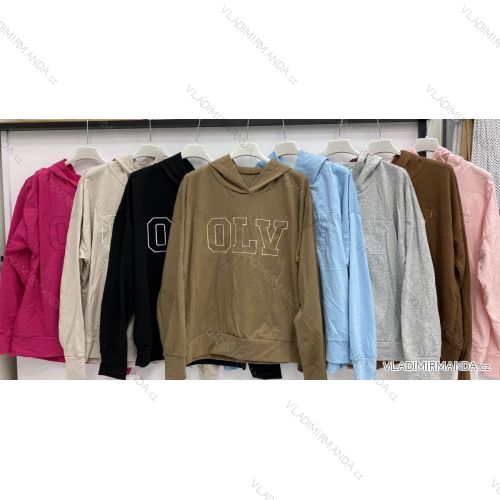 Set lange Jogginghosen und langärmliges Sweatshirt für Frauen (UNI S / L) TURKISH FASHION IMK20148