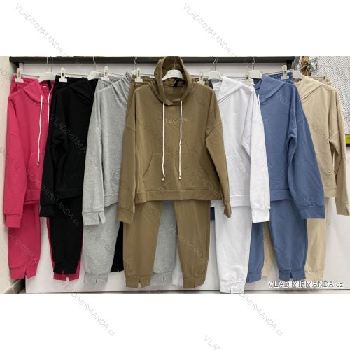Set lange Jogginghosen und langärmliges Sweatshirt für Frauen (UNI S / L) TURKISH FASHION IMK20148