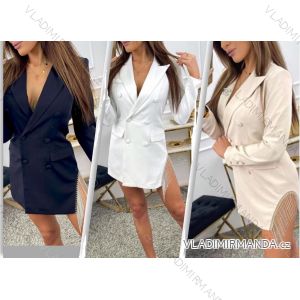 Kleid mit Knöpfen und geknöpften Damen (uni s-m) ITALIAN FASHION IM2203948