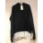 Hoodie Langarm Frauen Weihnachten (sm) ITALIENISCHE MODE IM920421 S / M eine Größe schwarz
