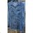 Bluse 3/4 Ärmel mit Knöpfen (uni sl) ITALIENISCHE Mode IMM20206