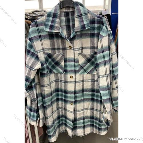 Bluse 3/4 Ärmel mit Knöpfen (uni sl) ITALIENISCHE Mode IMM20206