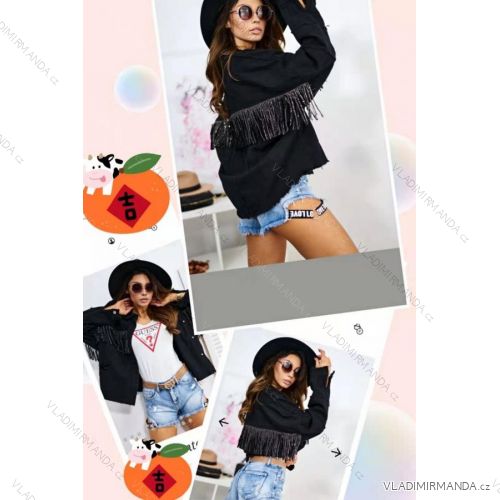 Kleid mit 3/4 Ärmeltasche für Damen (uni sl) ITALIAN Fashion IMWD20529