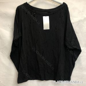 T-Shirt mit kurzen Ärmeln Dirked Damen (uni xl-3xl) ITALIENISCHE Mode IM518201