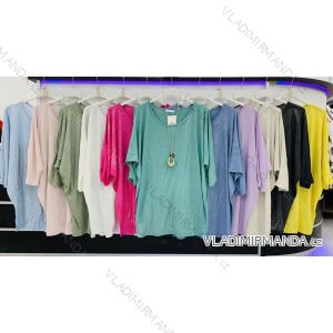 Kleid mit 3/4 Ärmeltasche für Damen (uni sl) ITALIAN Fashion IM3181746