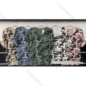 Kleid mit 3/4 Ärmeltasche für Damen (uni sl) ITALIAN Fashion IM3181746