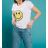 T-Shirt Kurzarm Frauen (UNI S-M) ITALIENISCHE MODE IMM20330