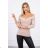 Minze Bluse mit V-Ausschnitt