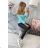 Minze Bluse mit V-Ausschnitt