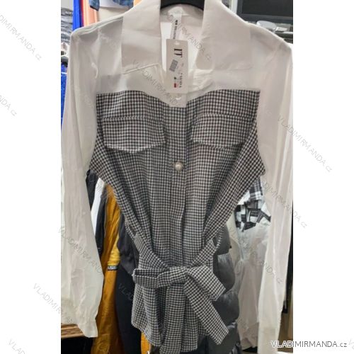 Langarmhemd für Damen (uni s-m) ITALIAN FASHION IM920103