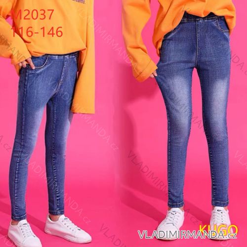 Jeans Leggings Denim dünnes junges Mädchen (134-164) KUGO KK9857