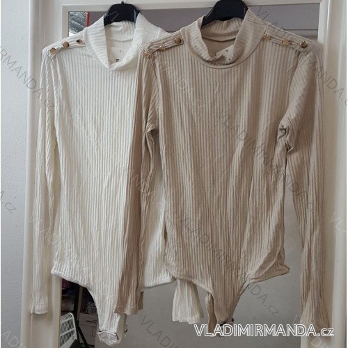Kleid mit 3/4 Ärmeltasche für Damen (uni sl) ITALIAN Fashion IM3181746 S / M eine Größe Beige