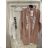 Kleid mit 3/4 Ärmeltasche für Damen (uni sl) ITALIAN Fashion IM3181746 S / M eine Größe weiß