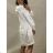 Kleid mit 3/4 Ärmeltasche für Damen (uni sl) ITALIAN Fashion IM3181746 S / M eine Größe weiß