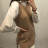 Mit Kapuze langärmliges mit Kapuze Kleid (uni s / m) IM2191956
