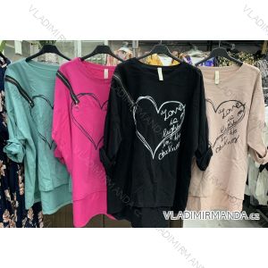 Kleid mit 3/4 Ärmeltasche für Damen (uni sl) ITALIAN Fashion IM3181746