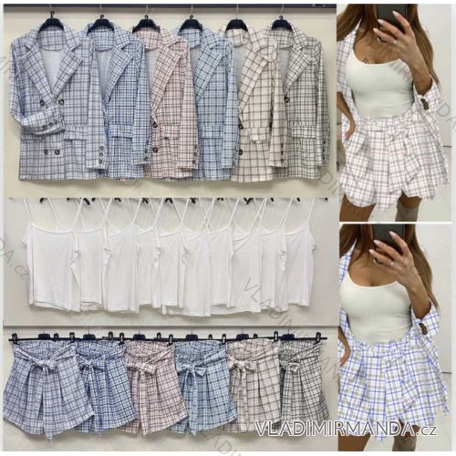 Kleid mit Knöpfen und geknöpften Damen (uni s-m) ITALIAN FASHION IM2203948