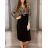 Kleid mit 3/4 Ärmeltasche für Damen (uni sl) ITALIAN Fashion IMWD20527