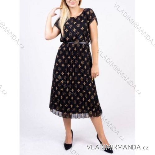 Kleid mit 3/4 Ärmeltasche für Damen (uni sl) ITALIAN Fashion IMWD20527
