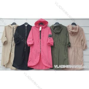 Kabát flaušový teplý dlouhý dámský (UNI S/M) ITALSKÁ MÓDA IMD20159