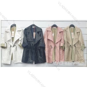 Kabát flaušový teplý dlouhý dámský (UNI S/M) ITALSKÁ MÓDA IMD20159