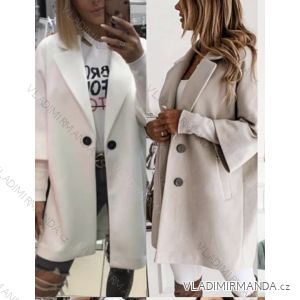 Kabát flaušový teplý dlouhý dámský (UNI S/M) ITALSKÁ MÓDA IMD20159