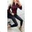 Tričko elegantní dlouhý rukáv dámské (UNI S/M) ITALSKÁ MÓDA IMM20954 schwarz S / M