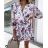 Langarm Kleid ELEGANT (uni s / m) ITALIENISCHE MODE IM919825