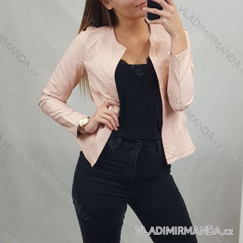 Dünne Lederjacke für Damen (UNI S / M) ITALIAN FASHION IMM20536