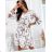 Langarm Kleid ELEGANT (uni s / m) ITALIENISCHE MODE IM919825