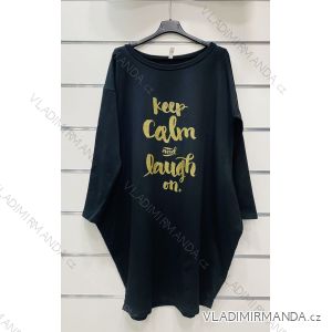 Sommerkleid Langarm geblümte Damen (UNI S / L) ITALIAN FASHION IMK20150